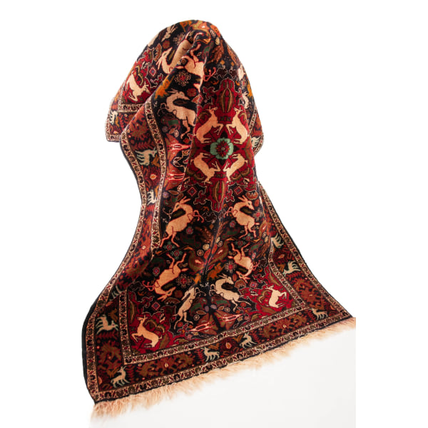 Bakhtiary(Persian) matto-Eleganssi puhdasta 180*100 Cm,100% puuvillaa,käsinkudottu matto