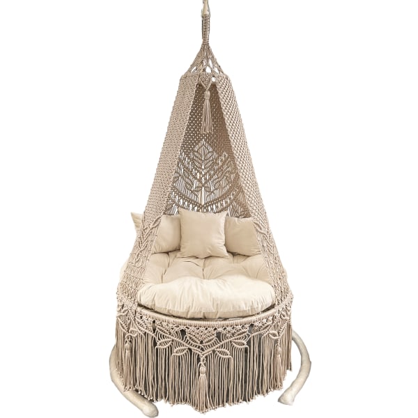 Mysig Elegant Macrame Hängstol-Creamy- creamy 2 m