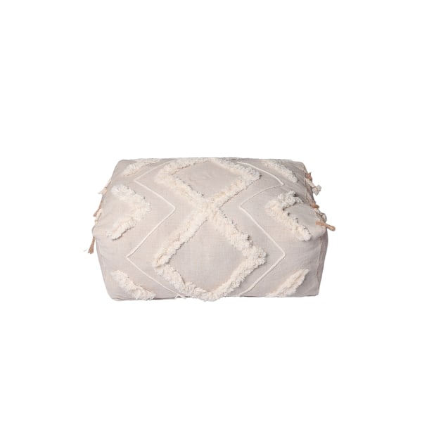 Bohemian Cotton Pouf - Synteettinen Fiberfill Papupussi - 65*45 cm 65*45