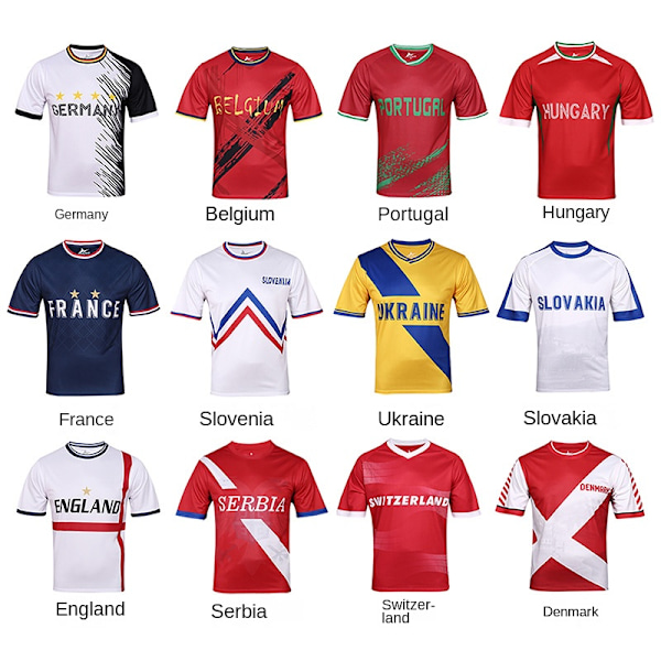 2024 EM-tröjor, korta ärmar, Frankrike, Tyskland, Copa America fotbollströjor, Argentina VM-fans T-shirts Poland (European Championship) L