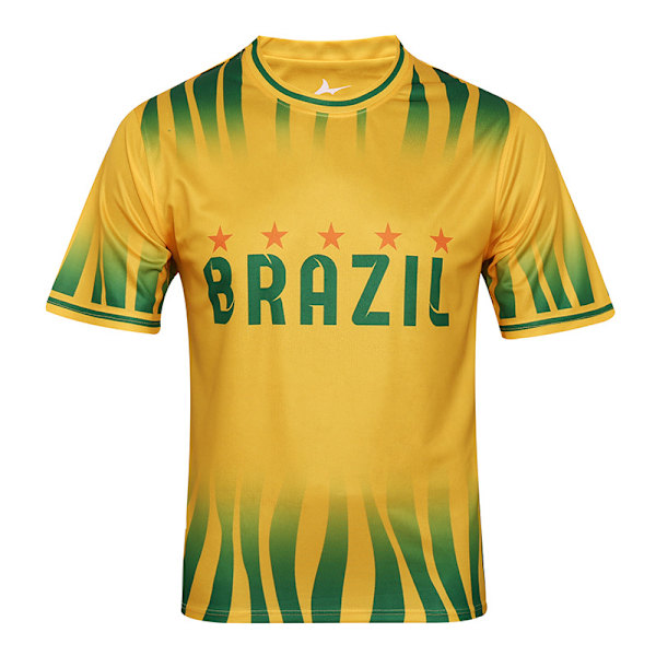 2024 EM-tröjor, korta ärmar, Frankrike, Tyskland, Copa America fotbollströjor, Argentina VM-fans T-shirts Brazil (Copa America) S