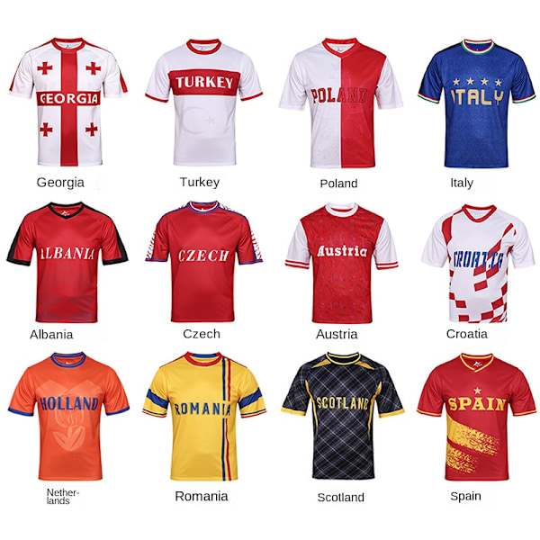 2024 EM-tröjor, korta ärmar, Frankrike, Tyskland, Copa America fotbollströjor, Argentina VM-fans T-shirts Albania (European Championship) XXL