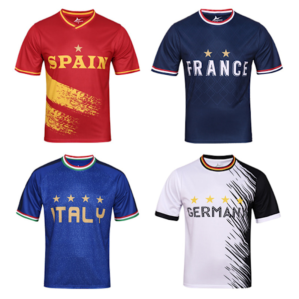 2024 EM-tröjor, korta ärmar, Frankrike, Tyskland, Copa America fotbollströjor, Argentina VM-fans T-shirts Canada (Copa America) M