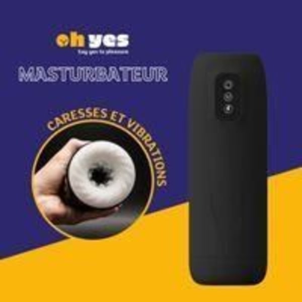 OHYES Automatisk masturbator til mænd - Sexlegetøj til mænd - Sort