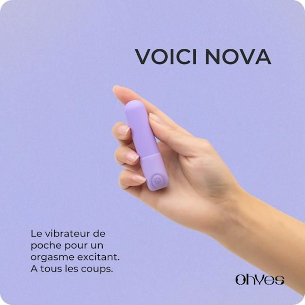 OHYES Lommevibrator til kvinder - Klitorisstimulator - Mini Bullet Vibrator - Nova Mini vibrator - Lavendel Lila