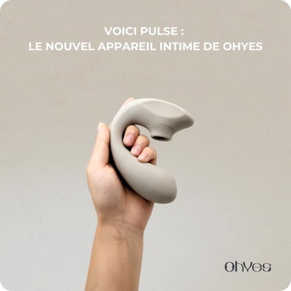 Vibromasseur aspiration kvinder OHYES® - Sekslegetøj til vaginal succion, G-punkts stimulatore | Vandtæt dildo | 10 frekvenser - Beige