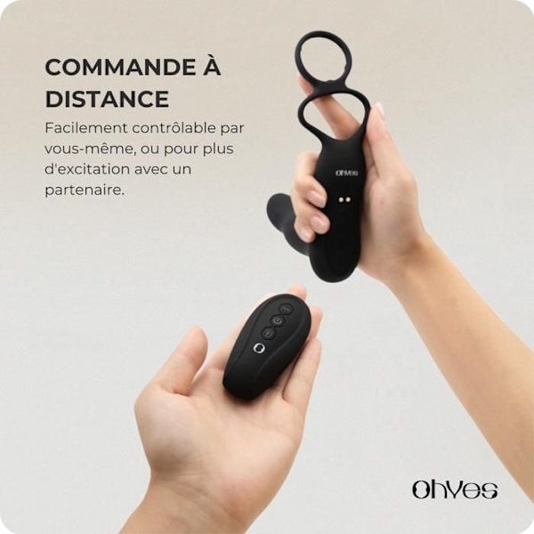 OHYES Elektrisk Prostatamassager - Prostata Anal og Perineum Vibrator - Prostatamassager