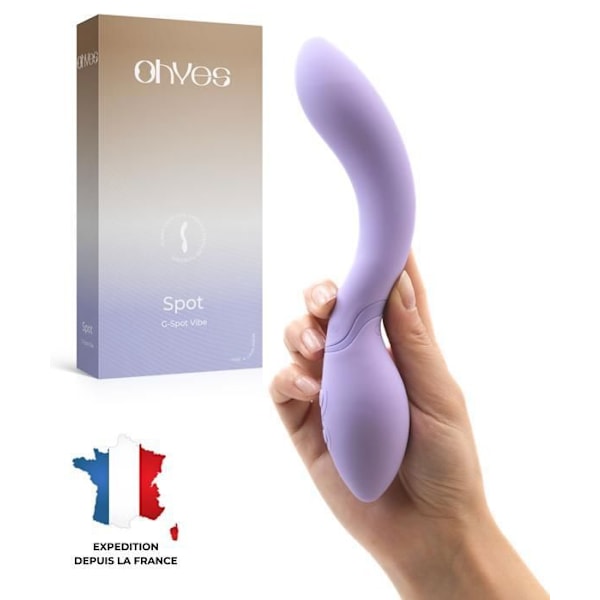 Vibromasseur til G-punktet, Feminine OHYES Lavendel, G-punkt sekslegetøj, Intense, multiple og diskrete orgasmer