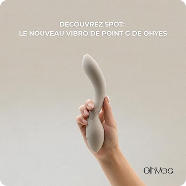 Vibrerende Punkt G, Kvindelig OHYES Beige, Sexlegetøj Punkt G, Intense, Multiple og Diskrete Orgasmer