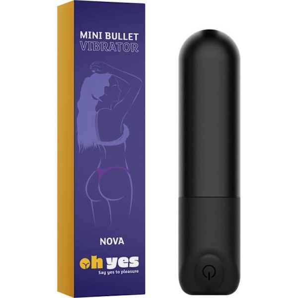 OHYES Pocket Vibrator för Kvinna - Klitorisstimulator - Mini Vibrator Nova Svart