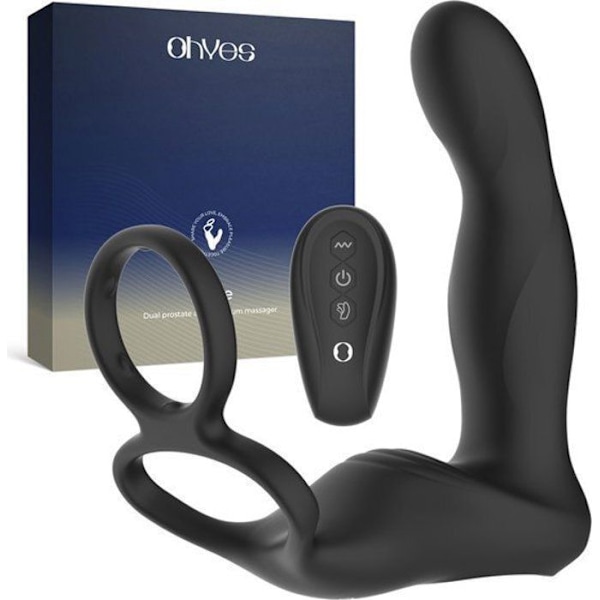 OHYES Elektrisk Prostatamassager - Prostata Anal og Perineum Vibrator - Prostatamassager