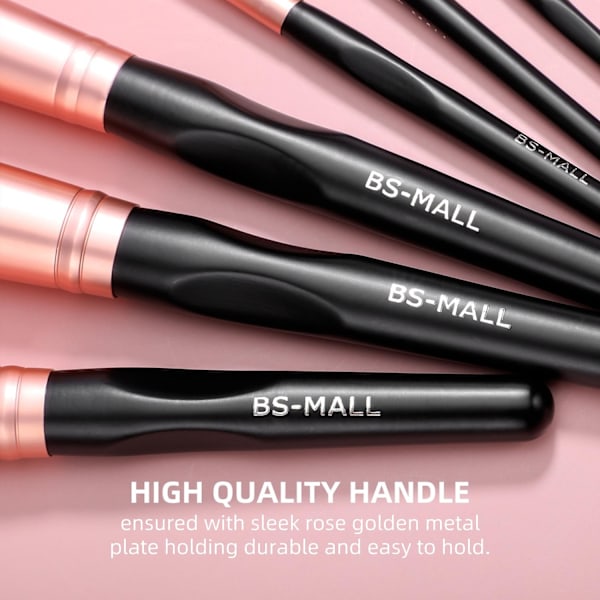 BS12 - BS-MALL 16 st. exklusiva Make-up / sminkborstar av Bästa Kvalité