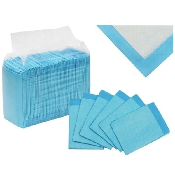 100-Pack - Hygienunderlägg / Engångsunderlägg / Hygien Underlägg Blå 33*45cm