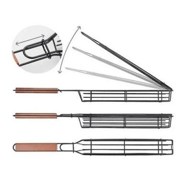 Set med 2 matchande nonstick-grillkorgar