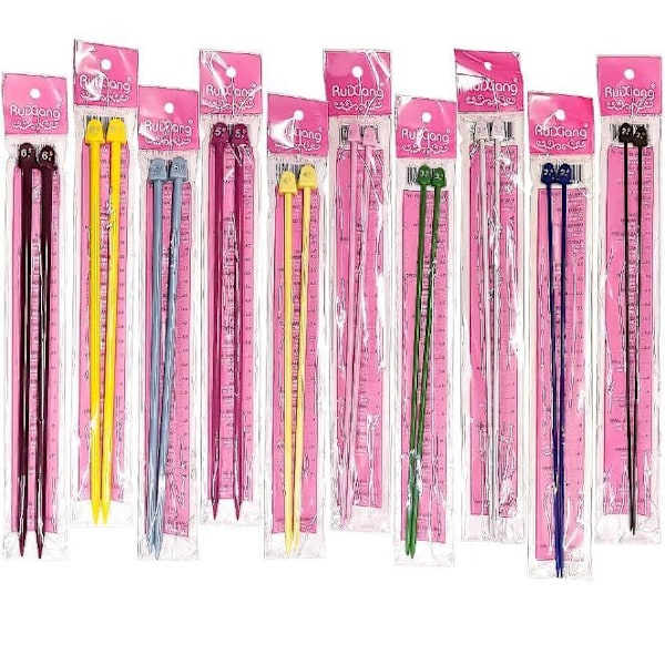 N017 - Set med 10 par Jumperstickor i plast
