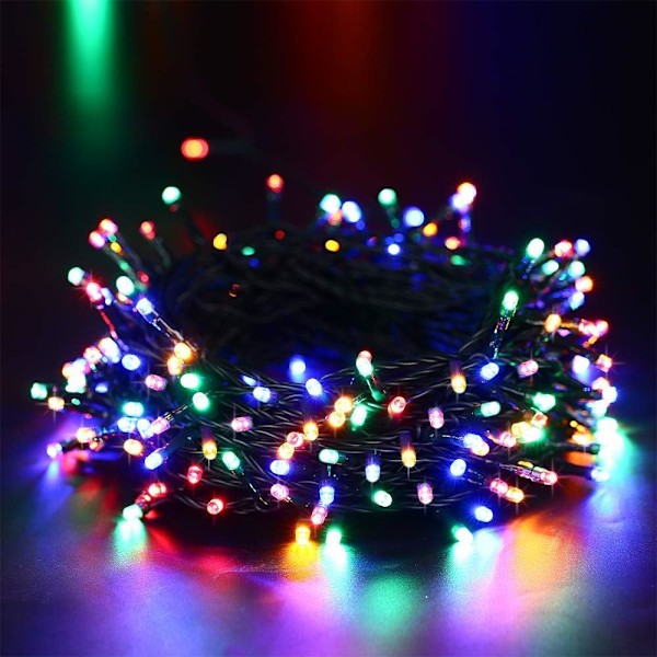 Solcelledrevne julelys, 20M 200 LED solcelledrevne lysstrenger Ou