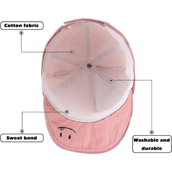 Bomulds Baby Cap til Pige Dreng Barn Solhat Justerbar Cap Forår