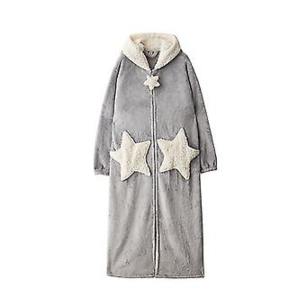 Par Hooded Badrockar Nattklänning Flanell Lång Herr Dam Badrock ( )