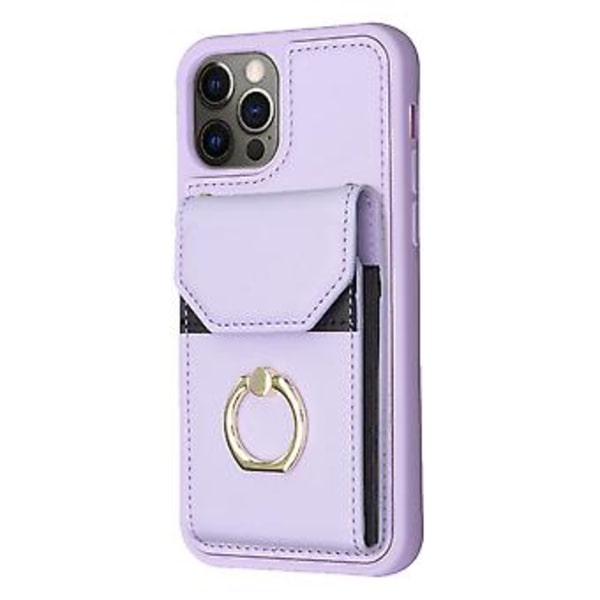 Organ Card Bag Telefonhus til iPhone 12 / 12 Pro (Lilla)