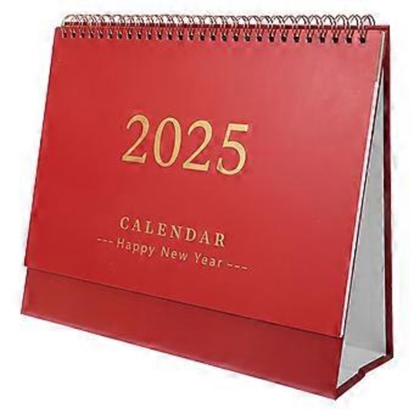 2024-2025 Bordskalender - Stående Skrivbordskalender Liten Bordskalender Från Juli 2024 - Dec. 2025 Stå Upp Kalender Vändkalender För Hemmakontor