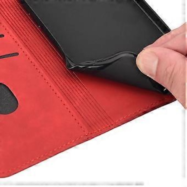 Mobilfodral för Samsung Galaxy A55 5G i PU-läder, stötsäkert, plånboksdesign (Stil C)