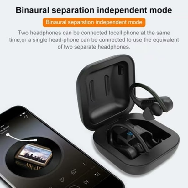 TWS Bluetooth 5.0 urheilukuulokkeet langattomat kuulokkeet 8D Stereo