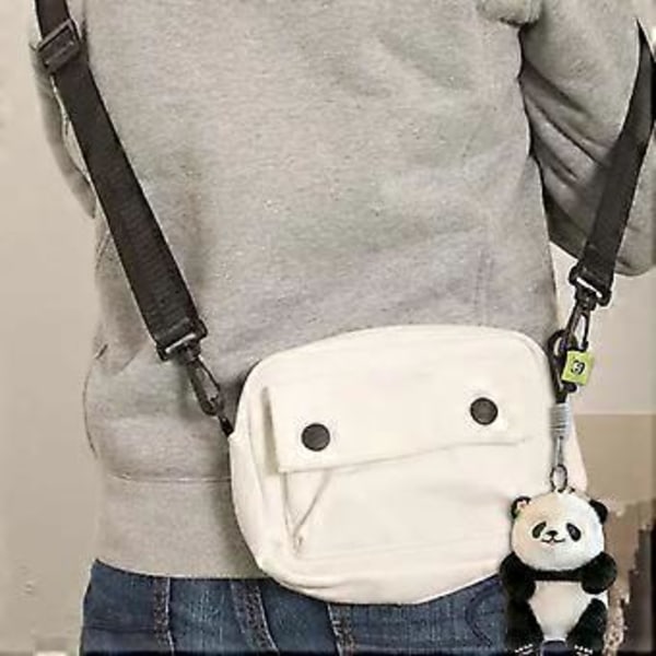 Suloinen Panda-avainketju, tukeva PP-puuvillainen sarjakuva-riipus reppuun tai käsilaukkuun, arkikäyttöön (Hua Hua)