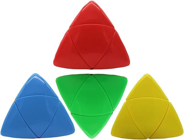 Stickerless Magic Cube Pyramorphix Mastermorphix 2x2 Stickerless