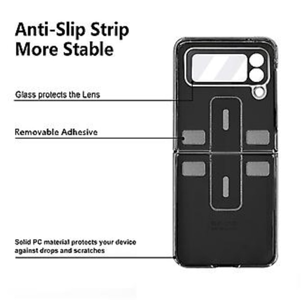 Retro Thinking Series Etui til Samsung Galaxy Z Flip4 (Rød)