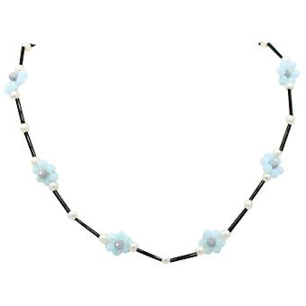 Bohemsk krysantemum blomsterchoker fargerikt perlekjede for kvinner jente (stil 10)