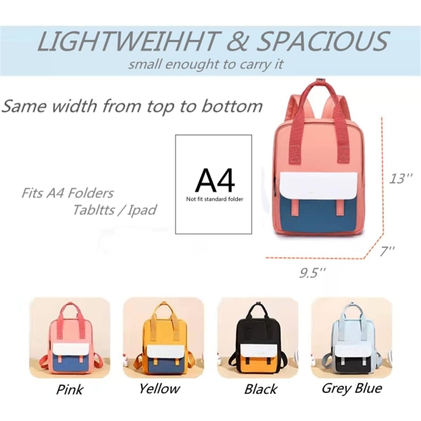Preschool Backpack Kindergarten Liten Småbarn Skole Ryggsekker f