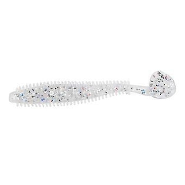5 kpl/setti Pehmeät T-pyrstöiset kalastusvieheet Toukka Syötit Kalastustarvikkeet Kirkas Pilkullinen 9cm 4g