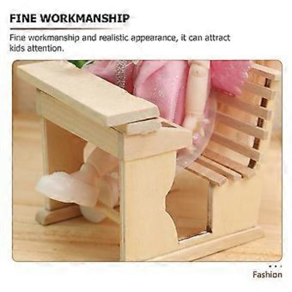Mini Skrivebordsfigur Dukke Skolebord Statue Miniatyr Klasserom Skrivebordsmodell Mini Husdekorasjon