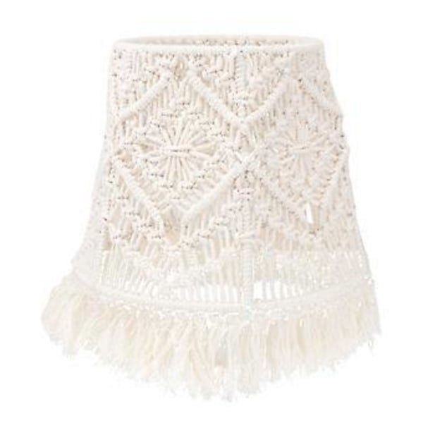 1 stk. boheme macrame lampeskærm håndlavet vævet gulvlampe dækning til soveværelse