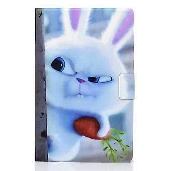Læder Tablet Etui Til Samsung Galaxy Tab A9+ (Hvid Kanin)