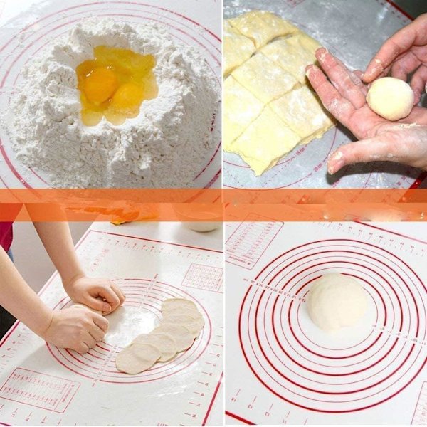 Återanvändbar non-stick silikonbakmatta Fondantpasta, 100 % Bisphe