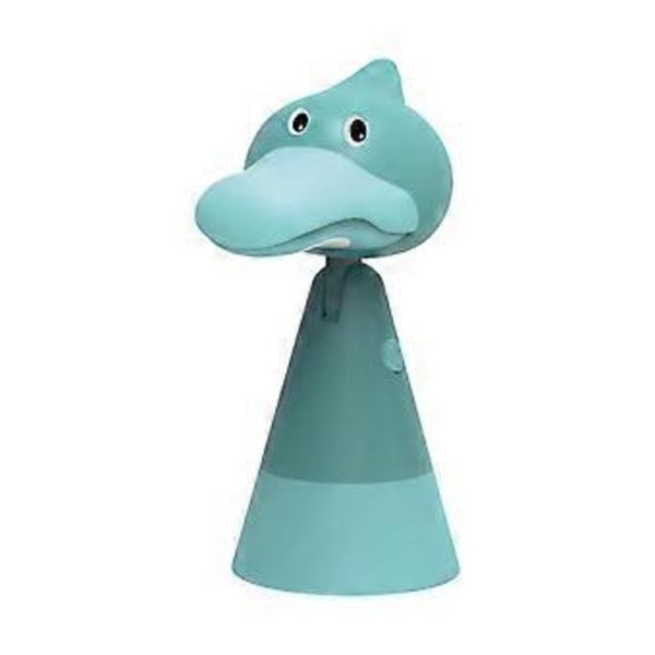 Dinosaur skrivebordslampe, studenthybel, øyebeskyttelseslampe for studenter, USB-oppladbar skrivebordslampe, lesing, læring, belysning, nattlys (Cyan)