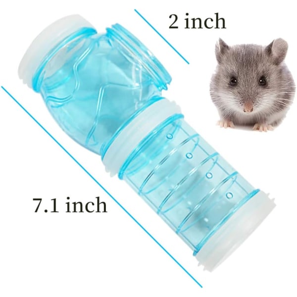Blå dröm rör för hamster, utomhus rör för äventyr