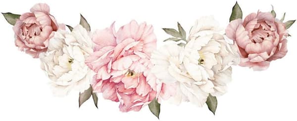 Suuri DIY-seinätarra Peony Rose -kukka Vedenpitävä seinätaide Deko