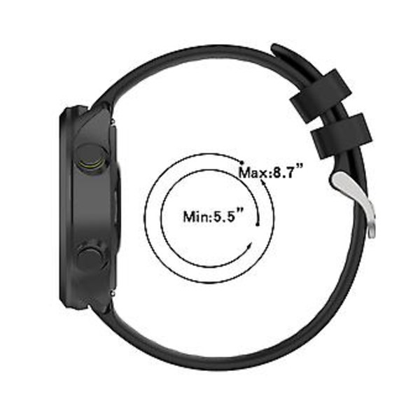 Til Garmin Forerunner 158 / 55 Twill Silikon Urrem (Hvid)