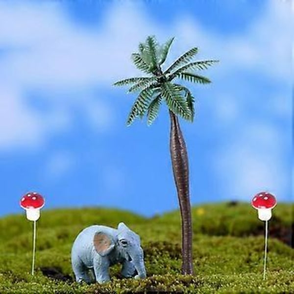 30 st Konstgjorda Mini Röda Svampar i Harts Dekorativa Sagoträdgård Miniatyr Växtdekoration