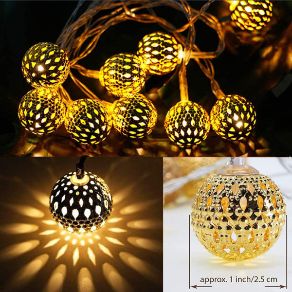 Moroccan lamp, Christmas decoration, indoor light garland, 3 mete