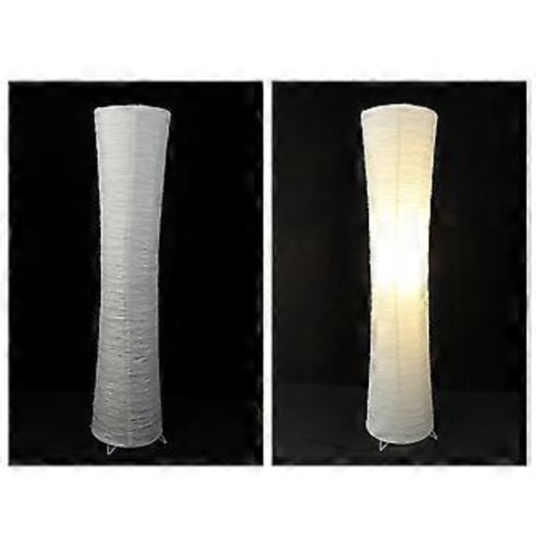 Golvlampa i papper Elegant Varm Stämningslampa Bredvid Sänglampa för Sovrum Skrivbord Barnrum (tunn midja)