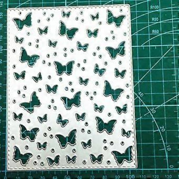 Stempel til sommerfuglramme i metal til DIY scrapbogsdekoration