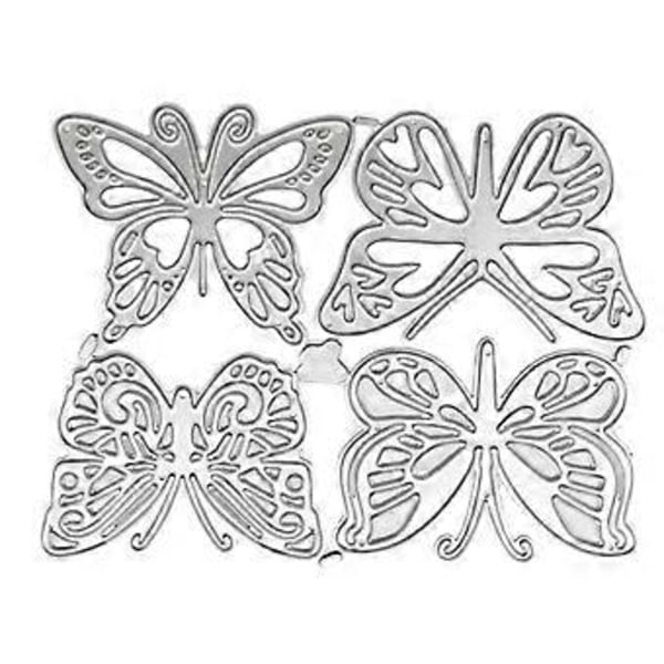 Hullet til Butterfly Skæreforme Stencil Scrapbooking DIY Album Stempel Papir Kort til Håndlavede Hilsenskort Prægning Dekoration Håndværksprojekter