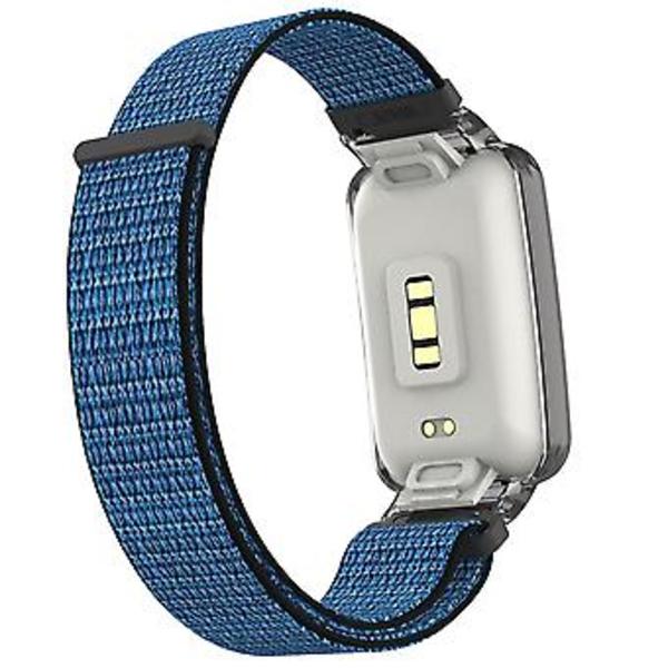PC-fodral + Nylon Loop-rem för Xiaomi Mi Band 7 Pro (Druvlila)