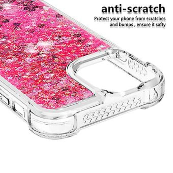 Glitterfodral för iPhone 14 Pro Max - Flickigt Bling Quicksand Mjukt TPU Glimmande Glittrande Flytande Snyggt Glitter Transparent Fodral