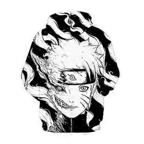 Naruto Uzumaki 3D Digital Print Hættetrøje Anime Hættetrøje Sweatshirt Pullover Toppe Gaver -NMAOV( L)