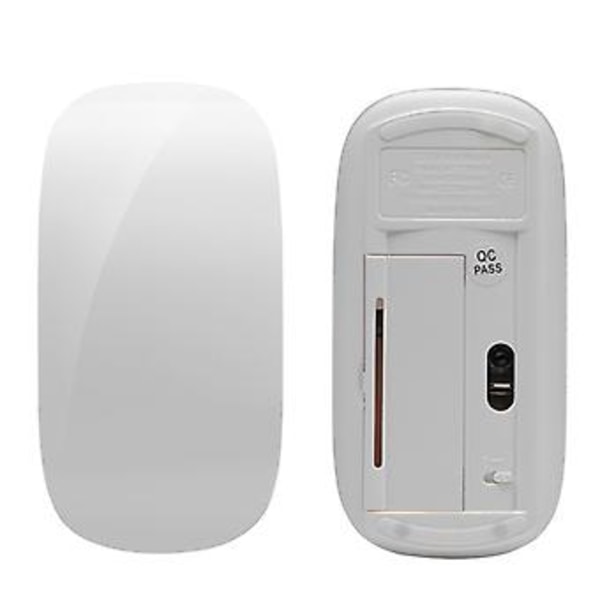 Genopladelig Optisk Trådløs Mus Lydløs Knap Ultratynd Optisk USB 2.4Ghz