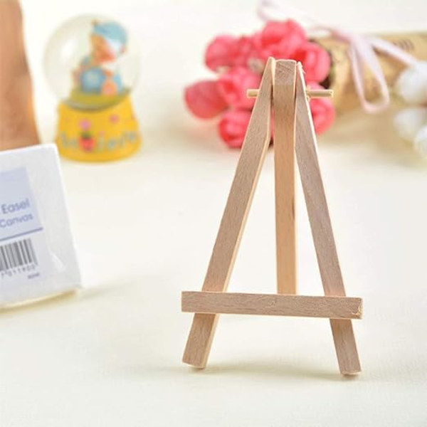10 st Easel Trä Bildhållare 12,5x7cm Konstnärs Stafflier Plats C